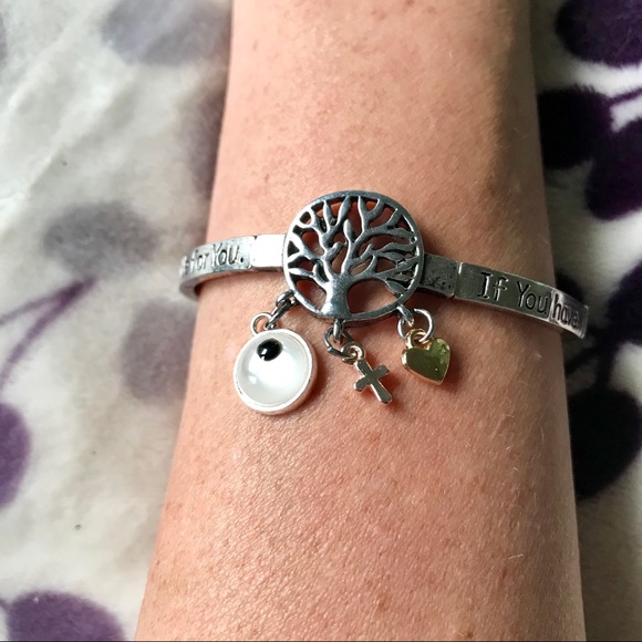 NWT Beautiful Silver Tree of Life Bracelet - Picture 3 of 5